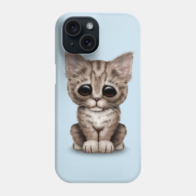 Cute Brown Tabby Kitten Phone Case by jeffbartels