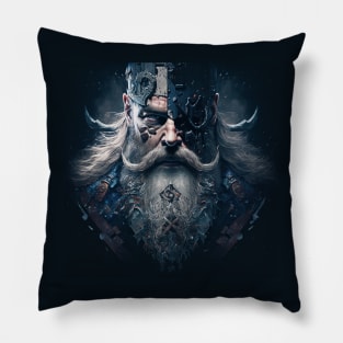 Illustration of strong Viking Pillow