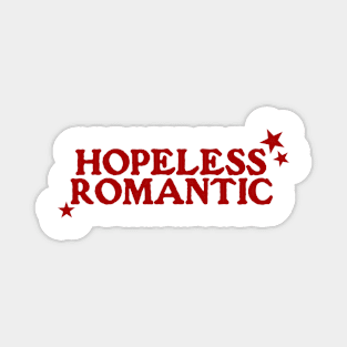 Hopeless Romantic Funny Book Sweatshirt, Y2K Aesthetic Librarian Sweatshirt,Book Lover Gift Magnet