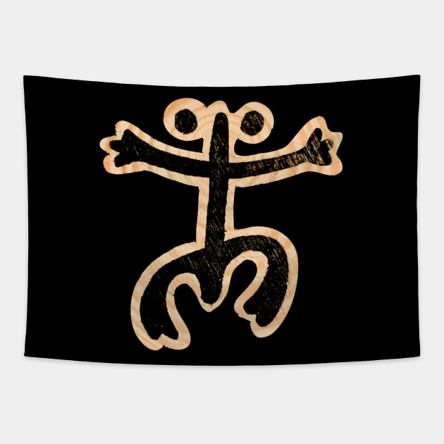 Puerto Rico Coqui Taino Symbol Tapestry by SoLunAgua