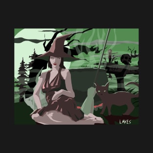 Elf witch and cat T-Shirt