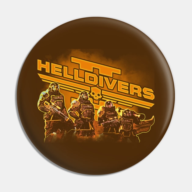 Helldivers Pin by scribblejuice