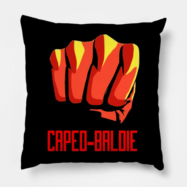 Caped Baldie Pillow by Karambola