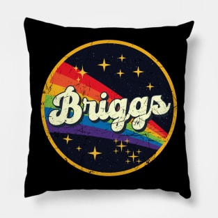 Briggs // Rainbow In Space Vintage Grunge-Style Pillow