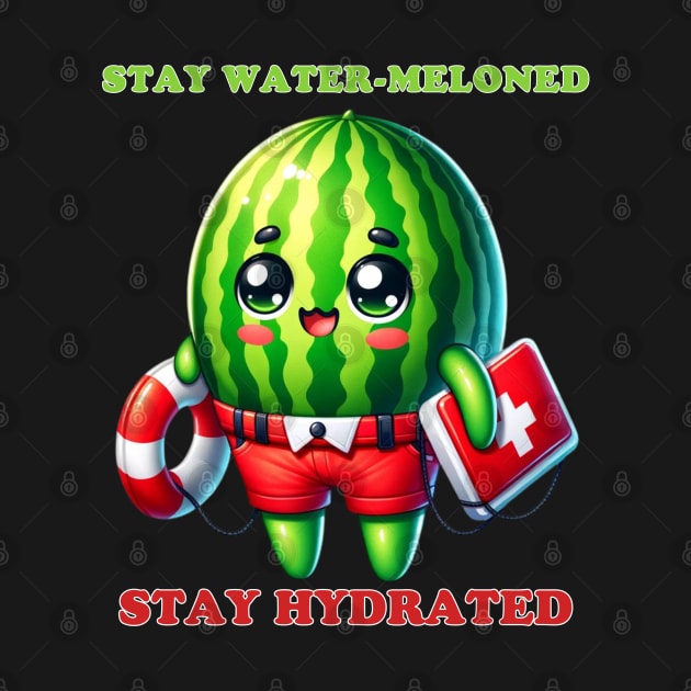 Lifeguard Melon - Hydration Hero by vk09design