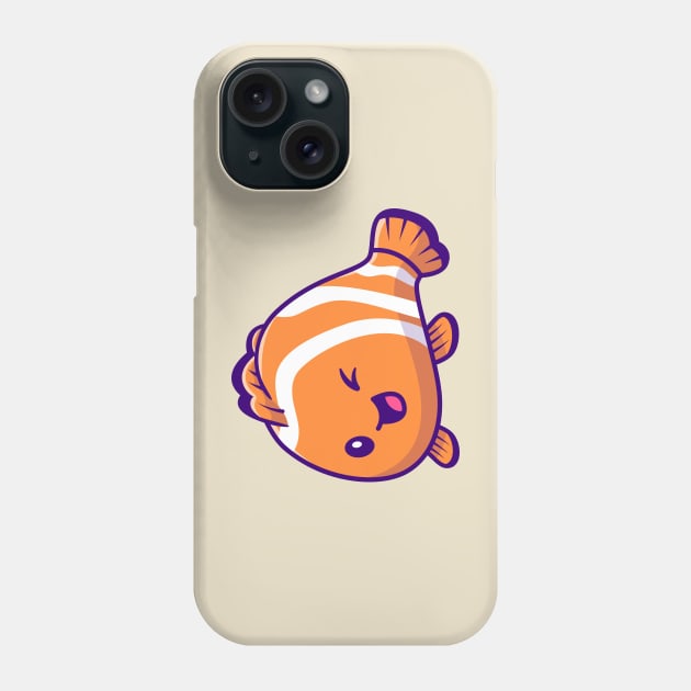 Cute Clown Fish Phone Case by Catalyst Labs