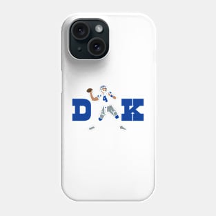 Dak, Dallas Football themed Clipart Phone Case