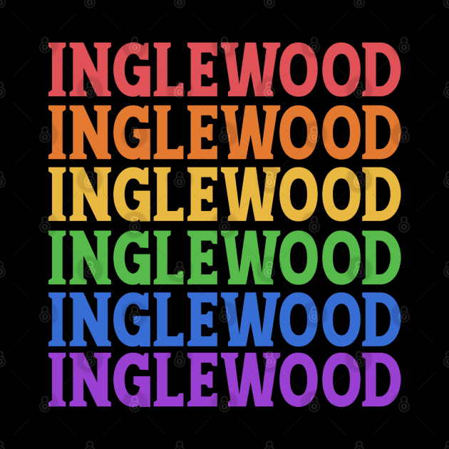 INGLEWOOD COLORFUL CITY by OlkiaArt