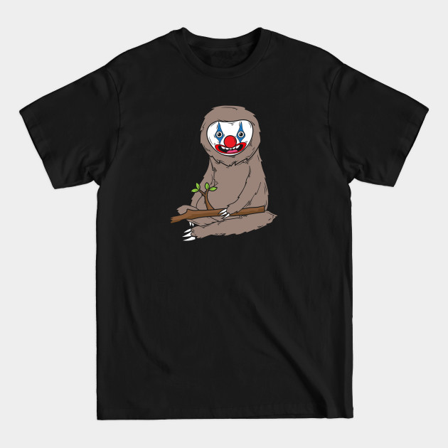 Discover Sloth Wearing Scary Clown Mask Cute Halloween - Sloth - T-Shirt