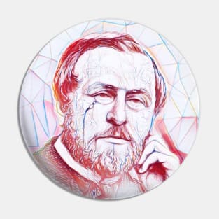 Hippolyte Taine Portrait | Hippolyte Taine Artwork | Line Art Pin