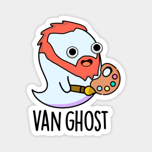 Van Ghost Funny Artist Ghost Pun Magnet