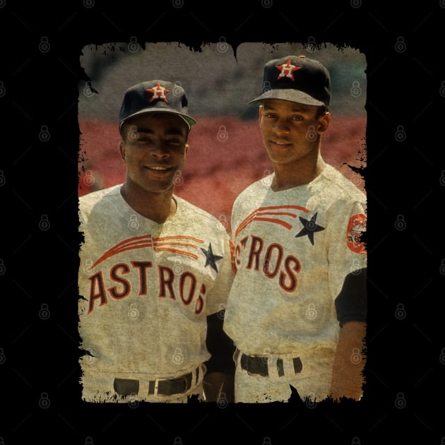 Joe Morgan and Sonny Jackson in Houston Astros by PESTA PORA