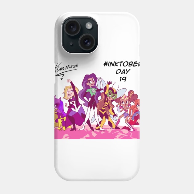 Super Hero girls Phone Case by Klaudiapasqui 96