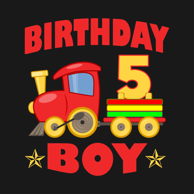 Kids Boys 5th Birthday by Manonee