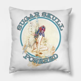 Sugar Skull Powered Fairy Tee Pillow