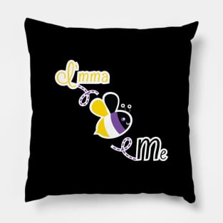 I'mma Bee Me (Nonbinary Pride) Pillow