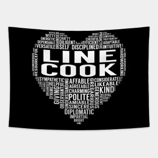 Line Cook Heart Tapestry