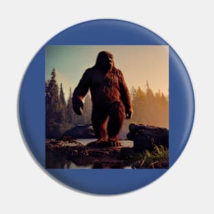 Sasquatch in Nature Pin