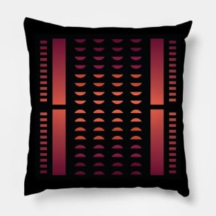 “Dimensional Levels” - V.3 Orange/Red - (Geometric Art) (Dimensions) - Doc Labs Pillow