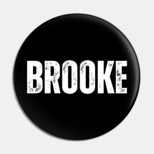 Brooke Name Gift Birthday Holiday Anniversary Pin