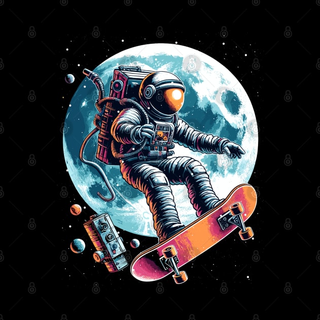 Astronaut Skater by JessArty