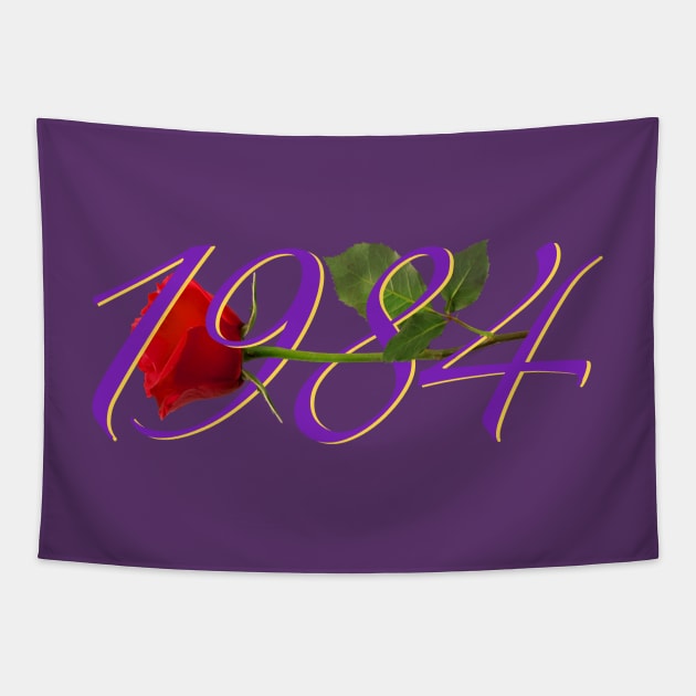 1984 - lets reminisce about the 80’s Tapestry by JossSperdutoArt