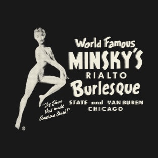 Vintage Minsky's World Famous Burlesque Chicago T-Shirt