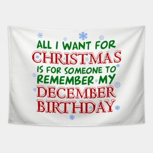 Remember December Birthdays Tapestry