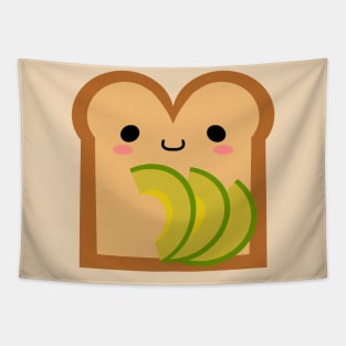 Cute Avocado Toast Breakfast Friend Tapestry