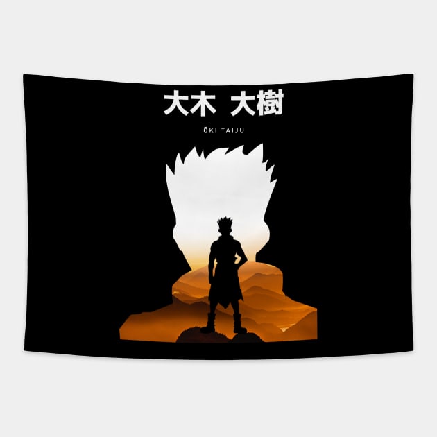 Japan Hero Negative Space Tapestry by tosleep