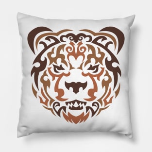 Grizzly face Pillow