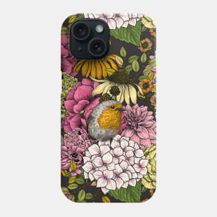 Robins in the garden Phone Case