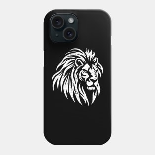 Minimalist Lion Head - distressed Phone Case