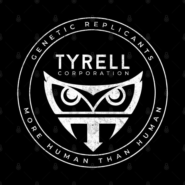 Tyrell Corporation - genetic replicants modern vintage logo by BodinStreet