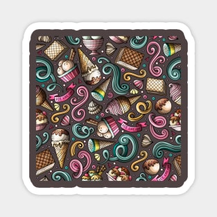 Cartoon Hand-drawn Dessert Pattern Magnet