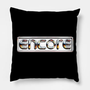 Retro Video Games Encore Logo Pixellated Pillow