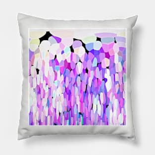 Lavender Purple WhiteTears Abstract Pillow