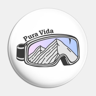 Sunset Mountain Ski Goggles | Pura Vida Pin