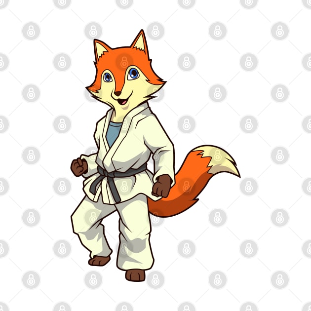 Comic fox does judo by Modern Medieval Design