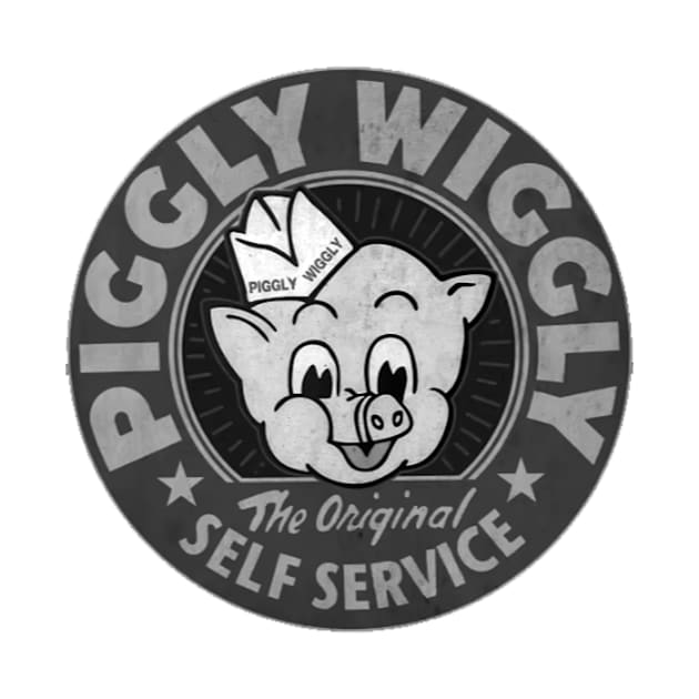 Vintage Red Piggly Wiggly mode black by tonglang178@gmail.com