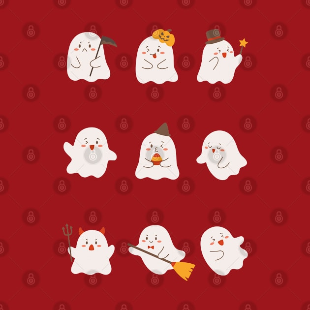 Boo Squad, Cute Ghost Design by Teesquares