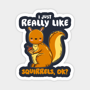 I Just Really Like Squirrels Ok Magnet