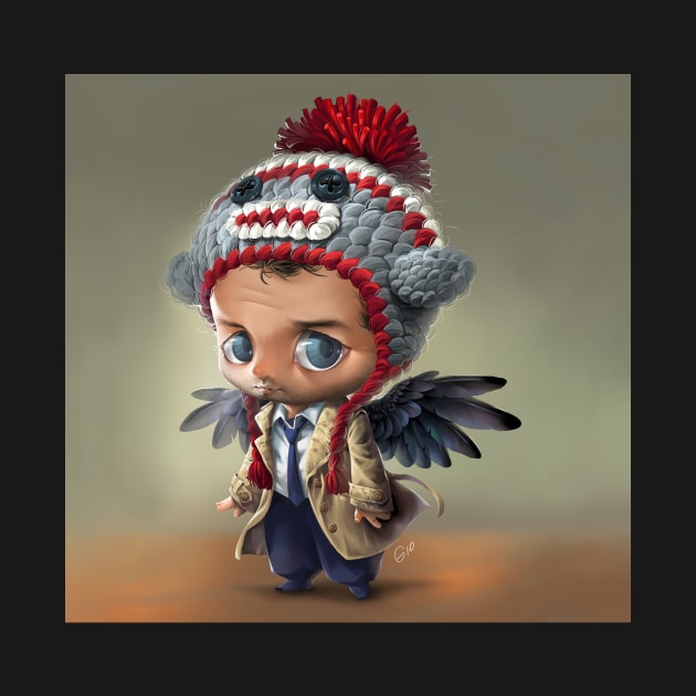 Little Castiel with Monkey Hat by GioGui