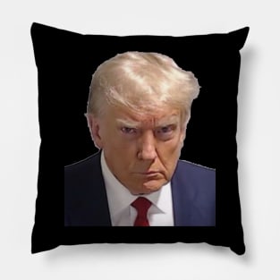 DONALD TRUMP'S MUGSHOT AUGUST 2023 ARREST Pillow