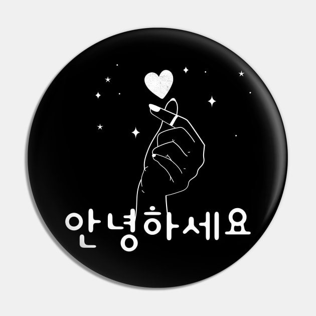 Annyeonghaseyo - Hello In Korean K-pop And K-drama Fans Pin by ElevateElegance