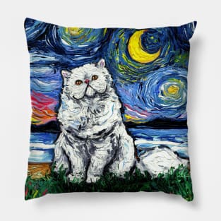 White Persian Night Pillow