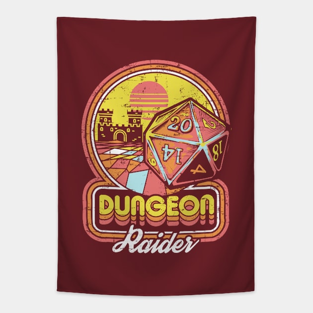 Dungeon Raider Retro Tapestry by artlahdesigns