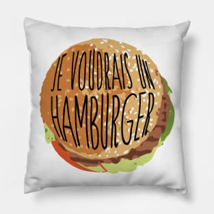 I want a hamburger Pillow