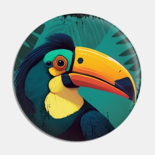 colorful toucan Pin