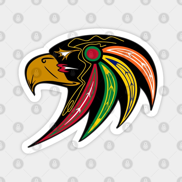 Blackhawks Alternate Accipiter Logo Magnet by postpoptart